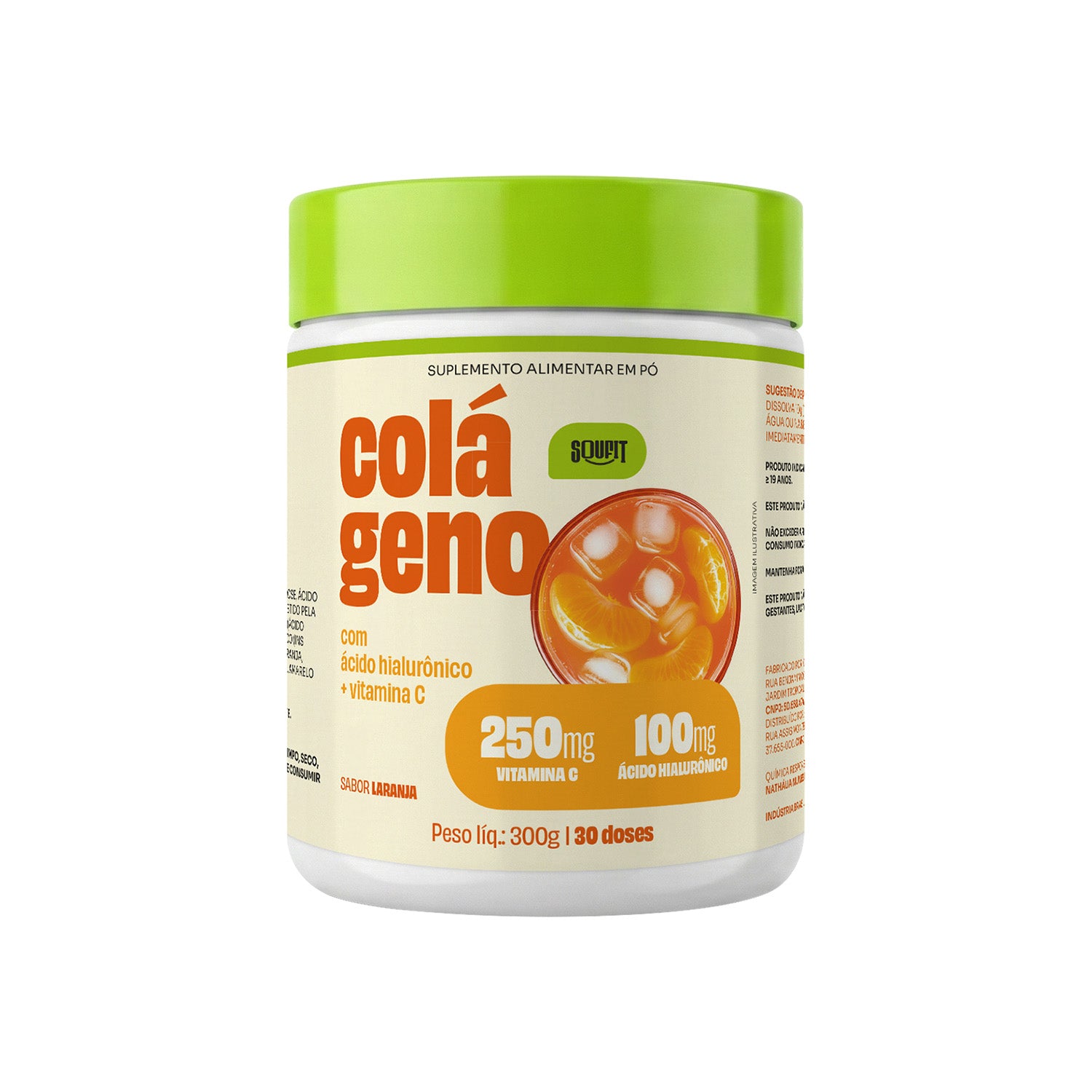 Colágeno 3 em 1 c/ Ácido Hialurônico + Vitamina C 300g