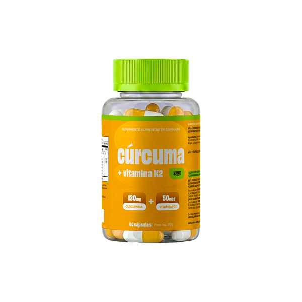 Curcuma + Vitamina K2 - Suplemento Beleza SouFit
