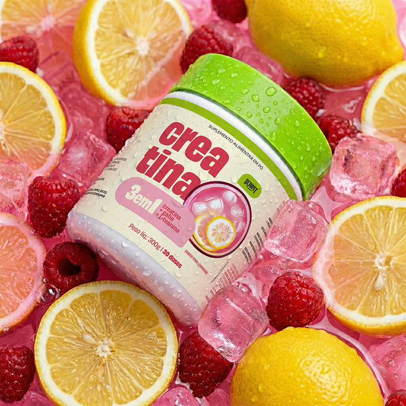 Creatina 3 em 1 com GABA + L-Teanina 300g