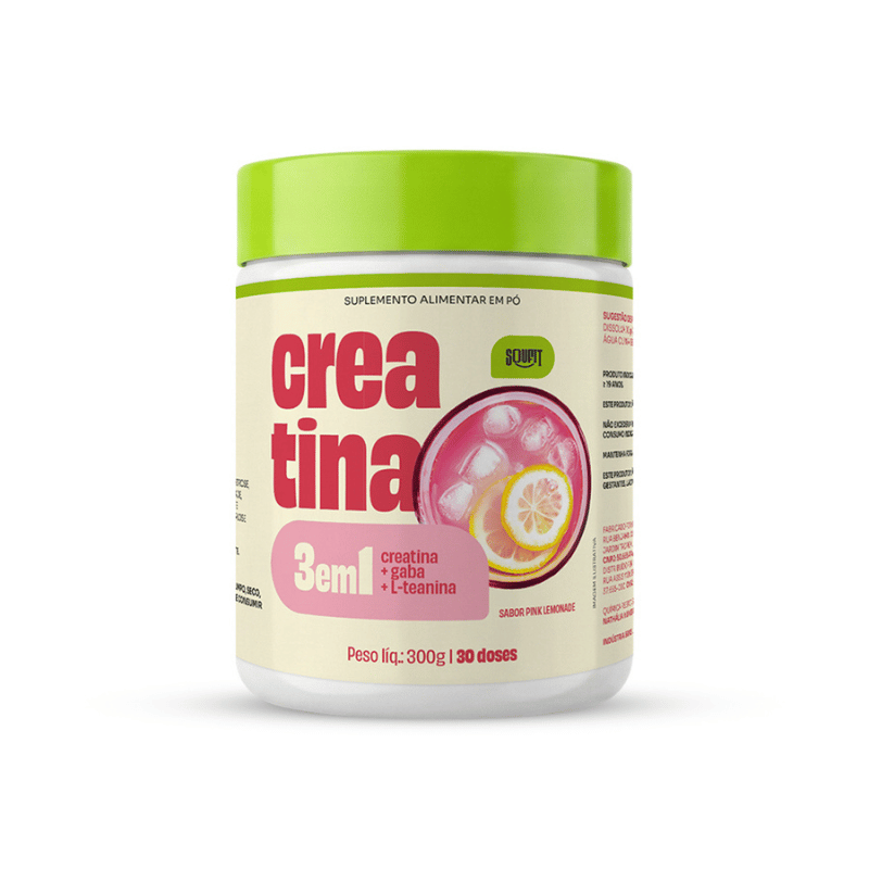Creatina 3 em 1 Pink Lemonade - Suplemento Performance SouFit