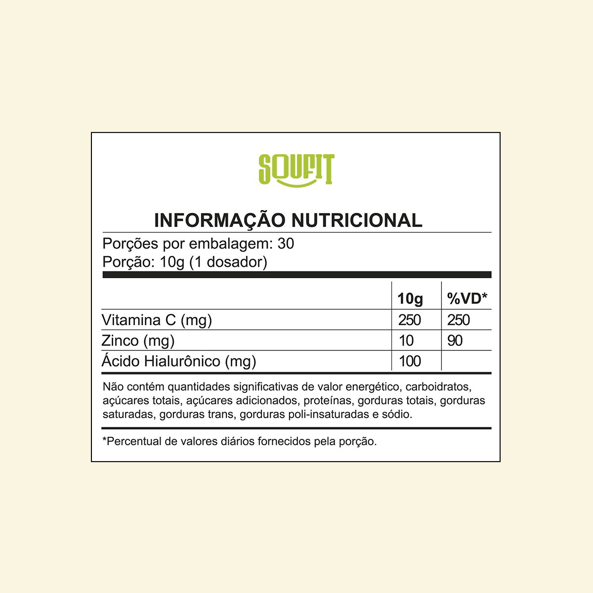 Colágeno 3 em 1 c/ Ácido Hialurônico + Vitamina C 300g